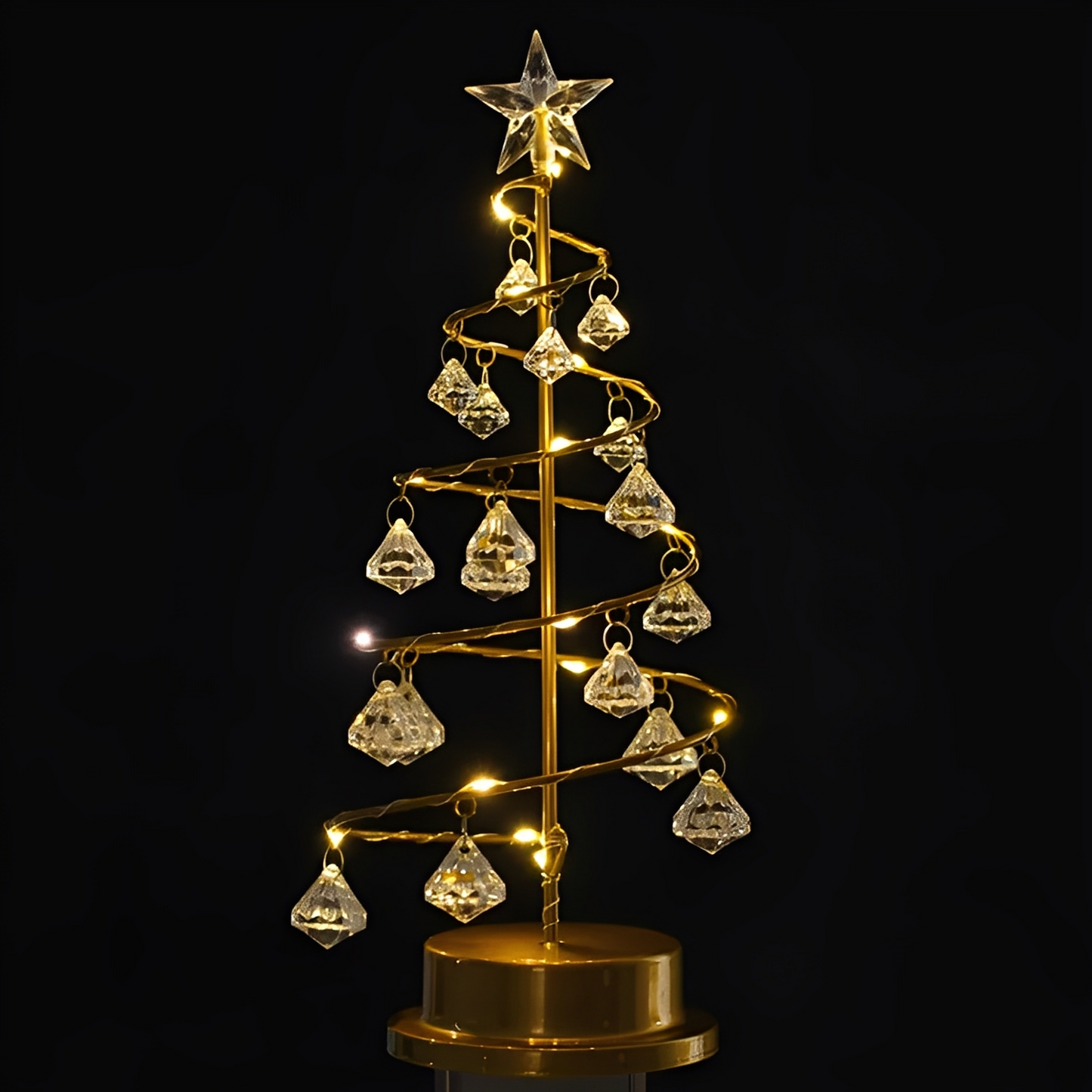 Yamira – Guirlande lumineuse LED arbre de Noël en cristal
