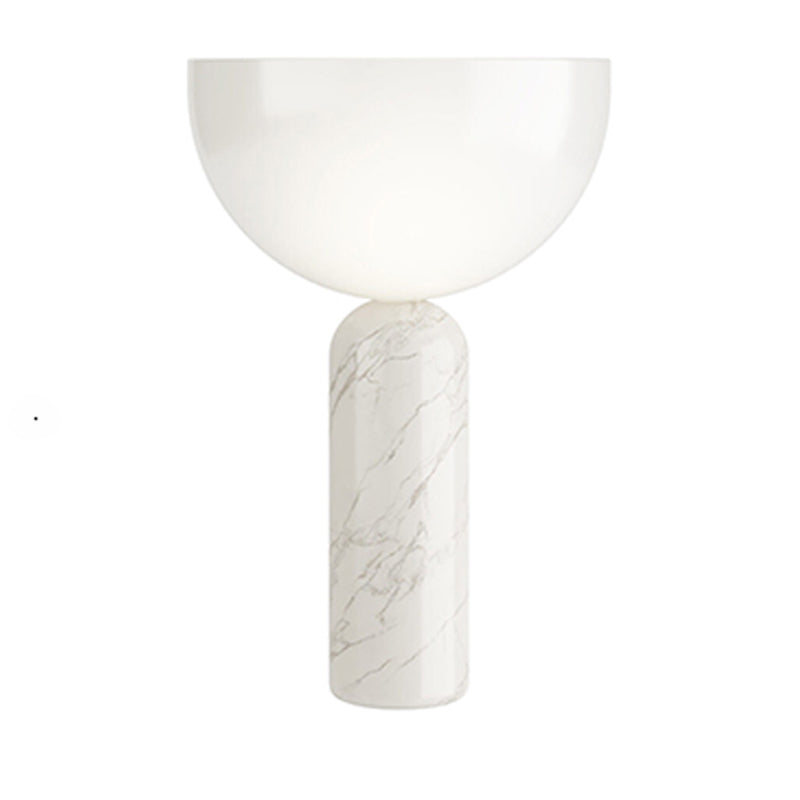 Raja – Lampe de table noble avec pied en marbre et design élégant