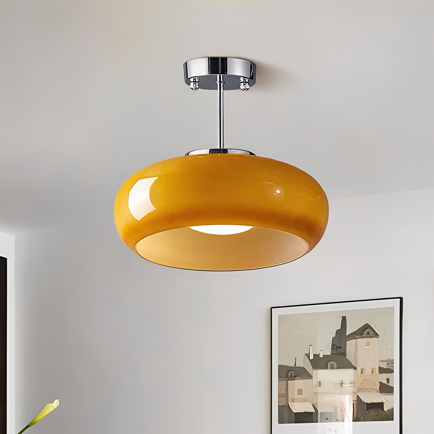 Hinami – Plafonnier Vintage en Verre-Pain