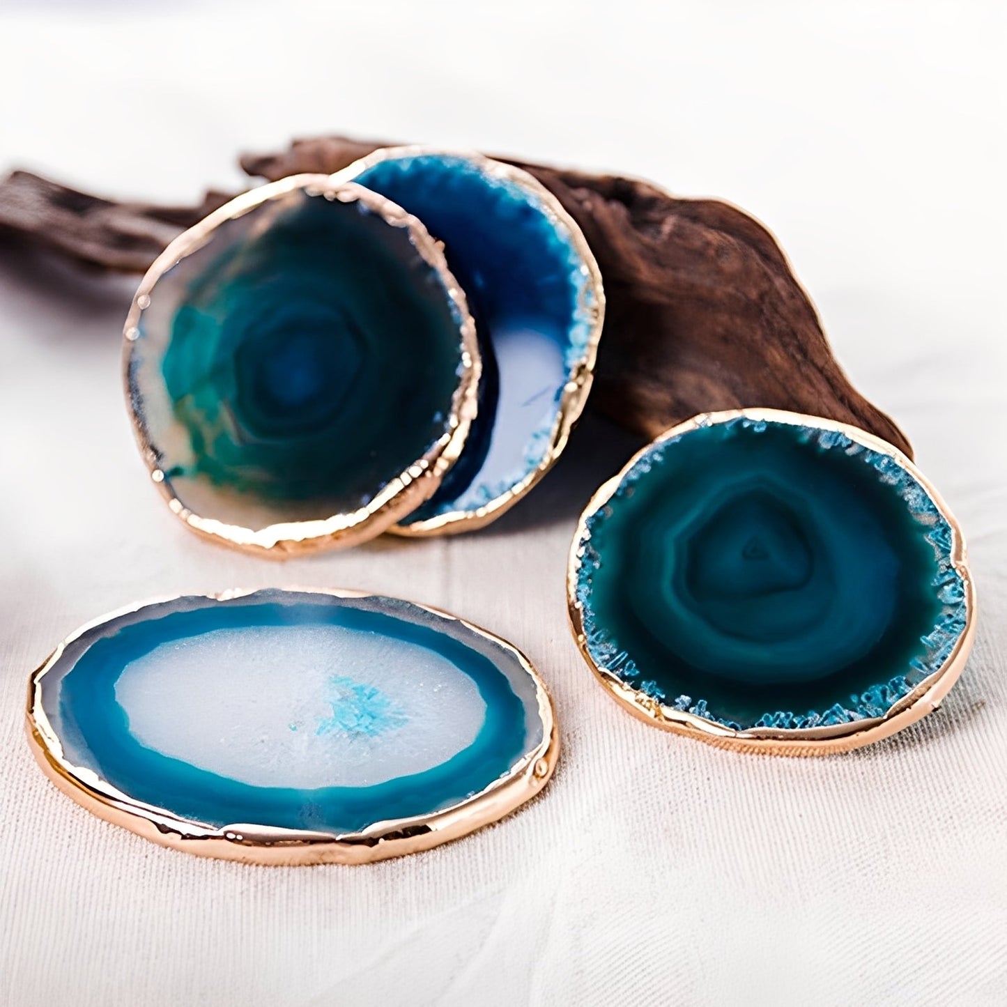 Lin – Sous-verres en agate