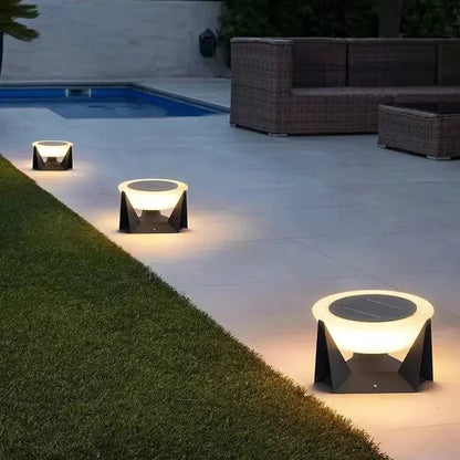 Niva – Lampe de poteau en acier inoxydable à énergie solaire