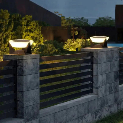 Niva – Lampe de poteau en acier inoxydable à énergie solaire
