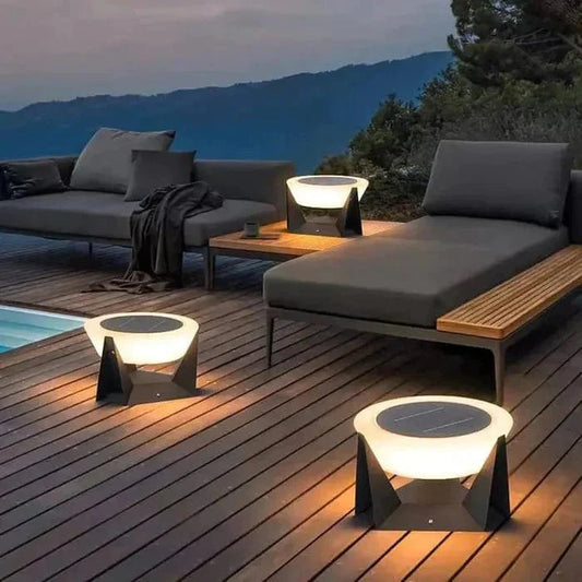 Niva – Lampe de poteau en acier inoxydable à énergie solaire