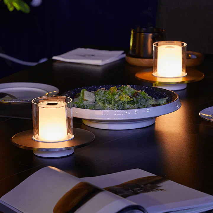 LumaGlow – Bougie LED élégante avec contrôle par induction et lumière sans flamme