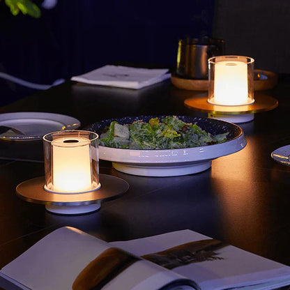 LumaGlow – Bougie LED élégante avec contrôle par induction et lumière sans flamme