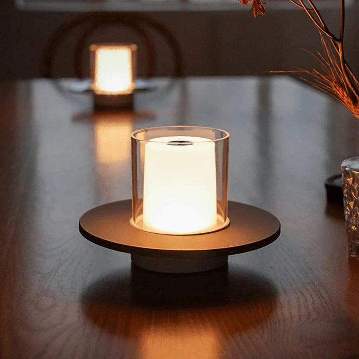 LumaGlow – Bougie LED élégante avec contrôle par induction et lumière sans flamme