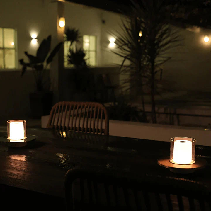 LumaGlow – Bougie LED élégante avec contrôle par induction et lumière sans flamme