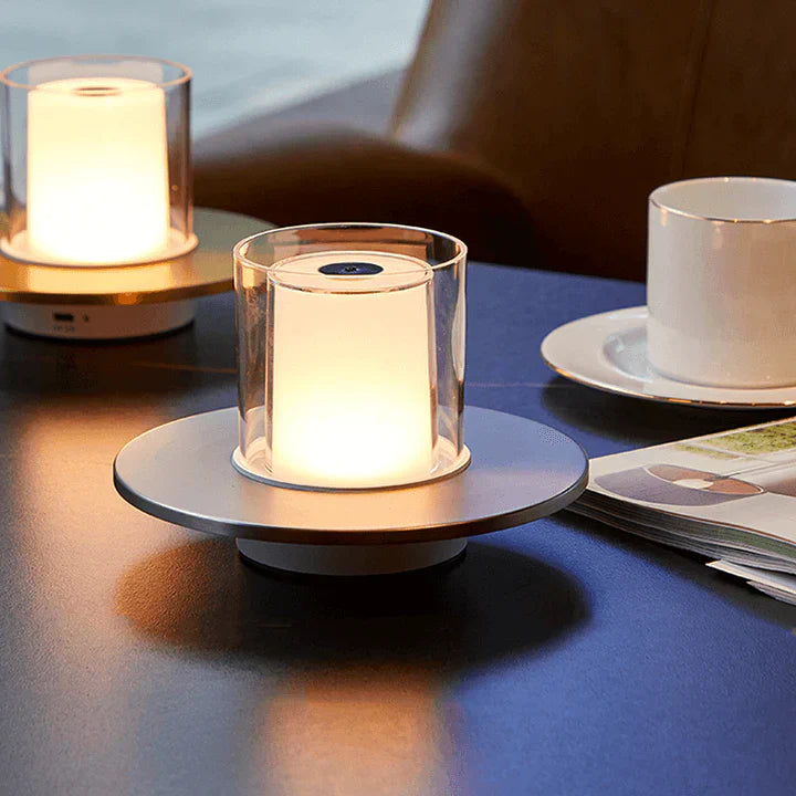 LumaGlow – Bougie LED élégante avec contrôle par induction et lumière sans flamme