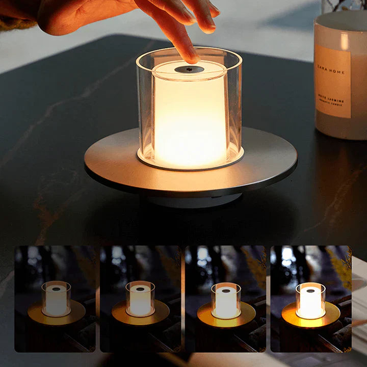 LumaGlow – Bougie LED élégante avec contrôle par induction et lumière sans flamme