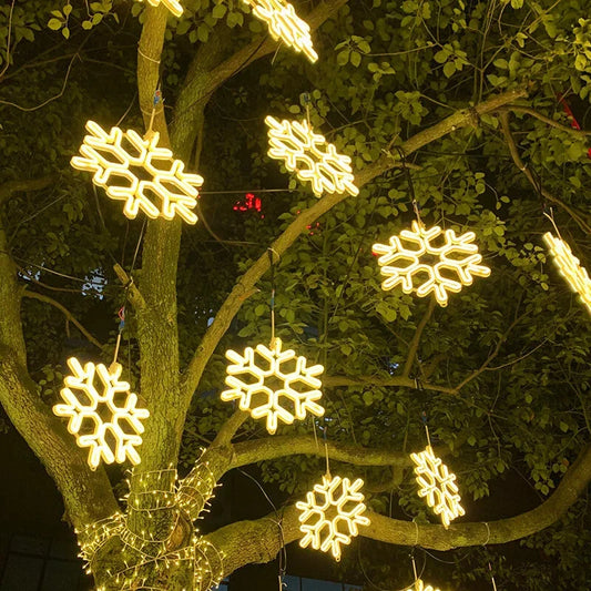 Frostella – LED Lumière Flocon de Neige pour Décoration Extérieure de Noël