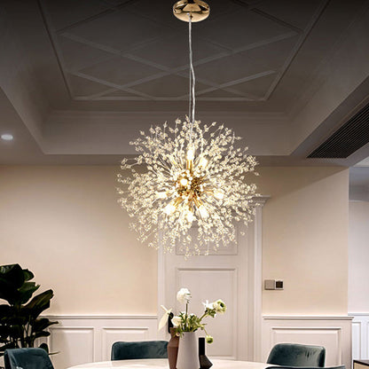 ClartéCristal – Suspension LED élégante avec effet de diffraction