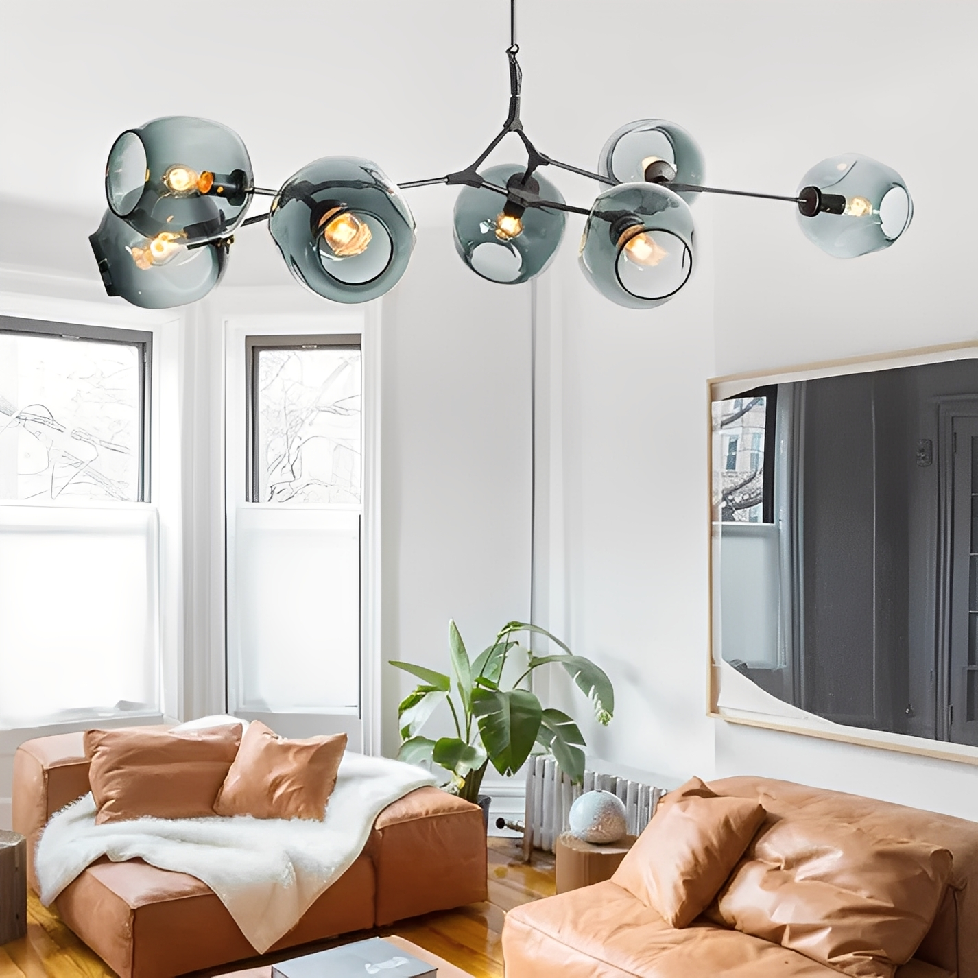 Selma – Lampe Suspendue Molécule Designer Nordique