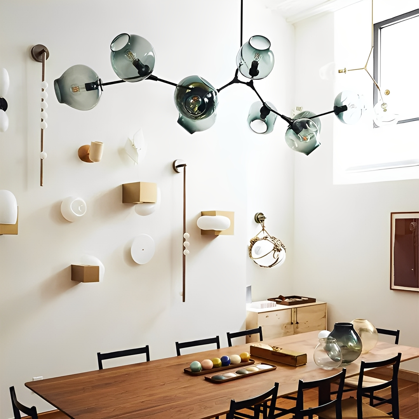 Selma – Lampe Suspendue Molécule Designer Nordique