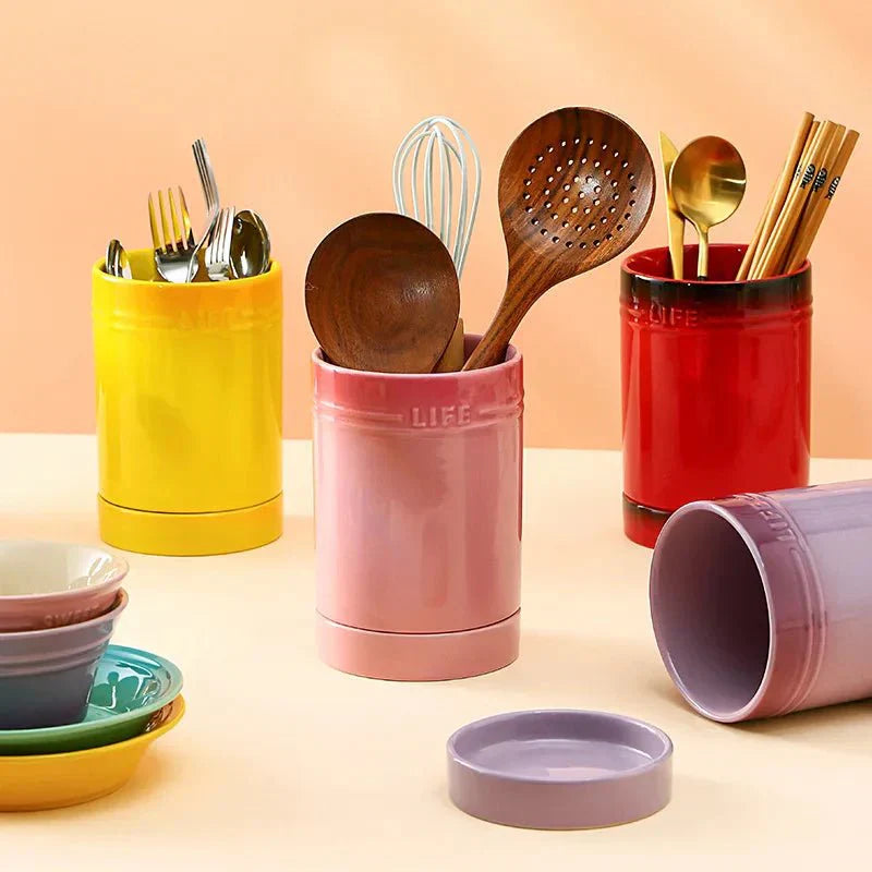 CéramiPop – Organisateur de cuisine en céramique vive & stylée