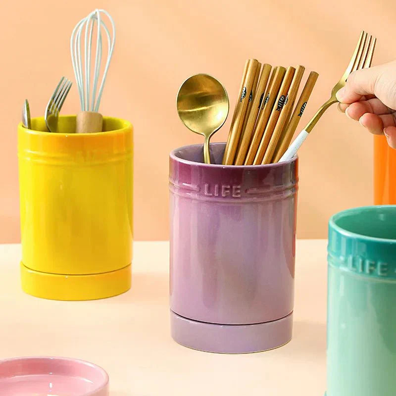 CéramiPop – Organisateur de cuisine en céramique vive & stylée