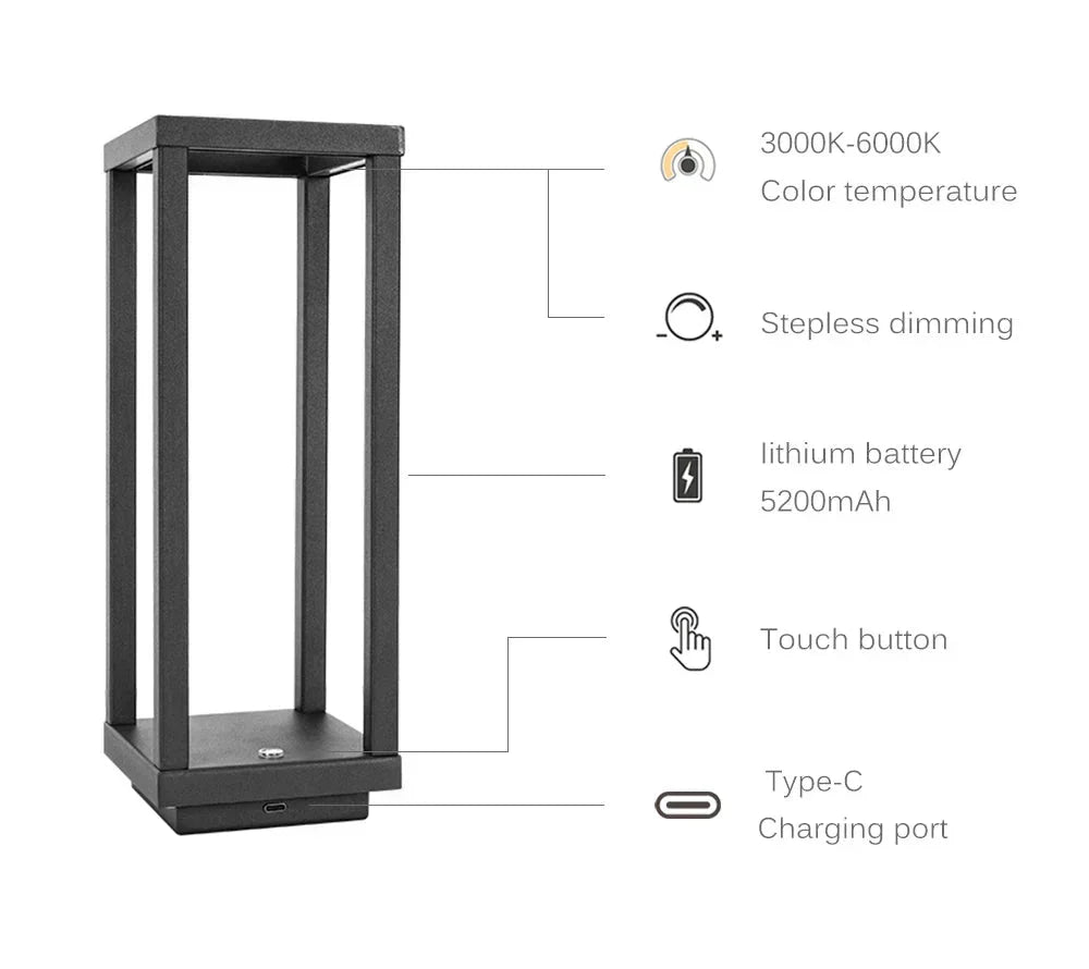 TactilLumi – Lampe LED sans fil tactile