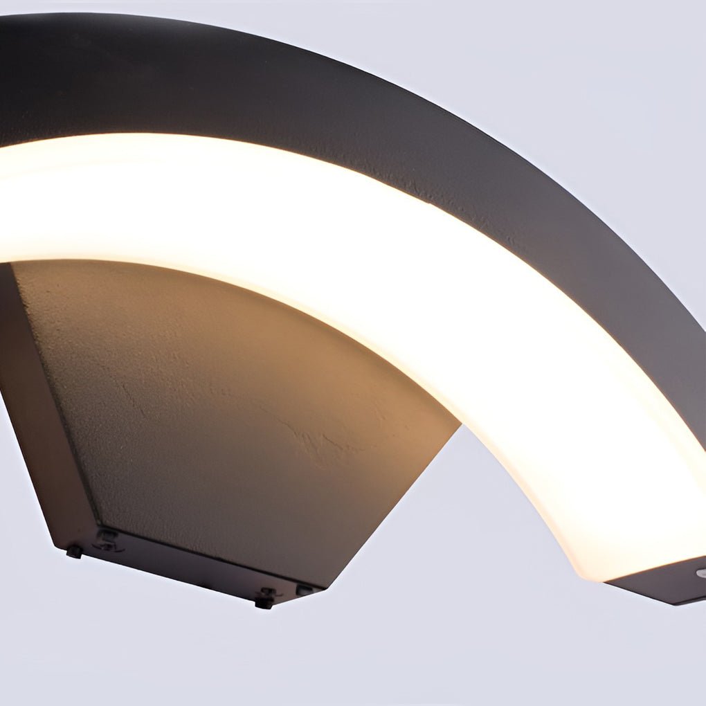 Akagi – Lampe Murale Extérieure LED Incurvée