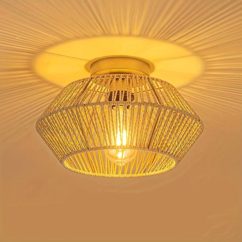 Lustre BohoLoom – Tissage bohème pour ambiance chaleureuse