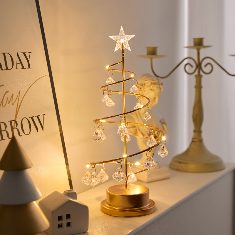 Carl – Lampe LED arbre de cristal