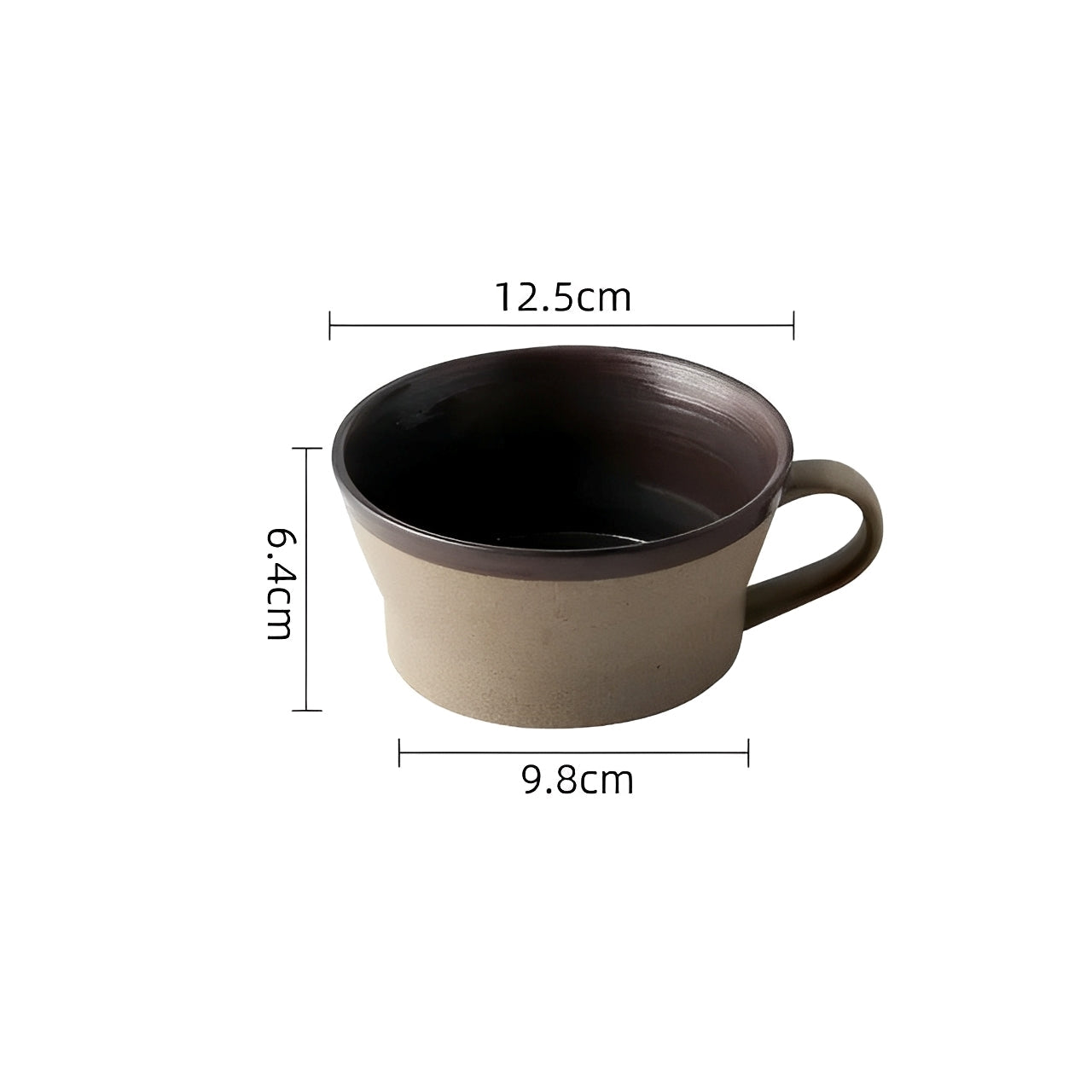 Felipe – Tasse à café en grès élégante