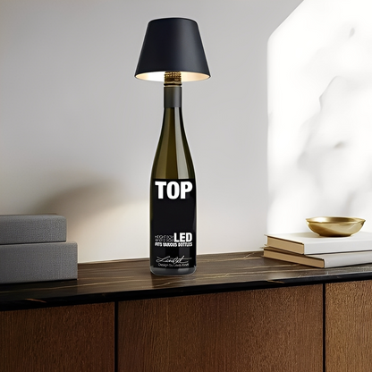 Mina – Lampe de table rechargeable bouteille de vin