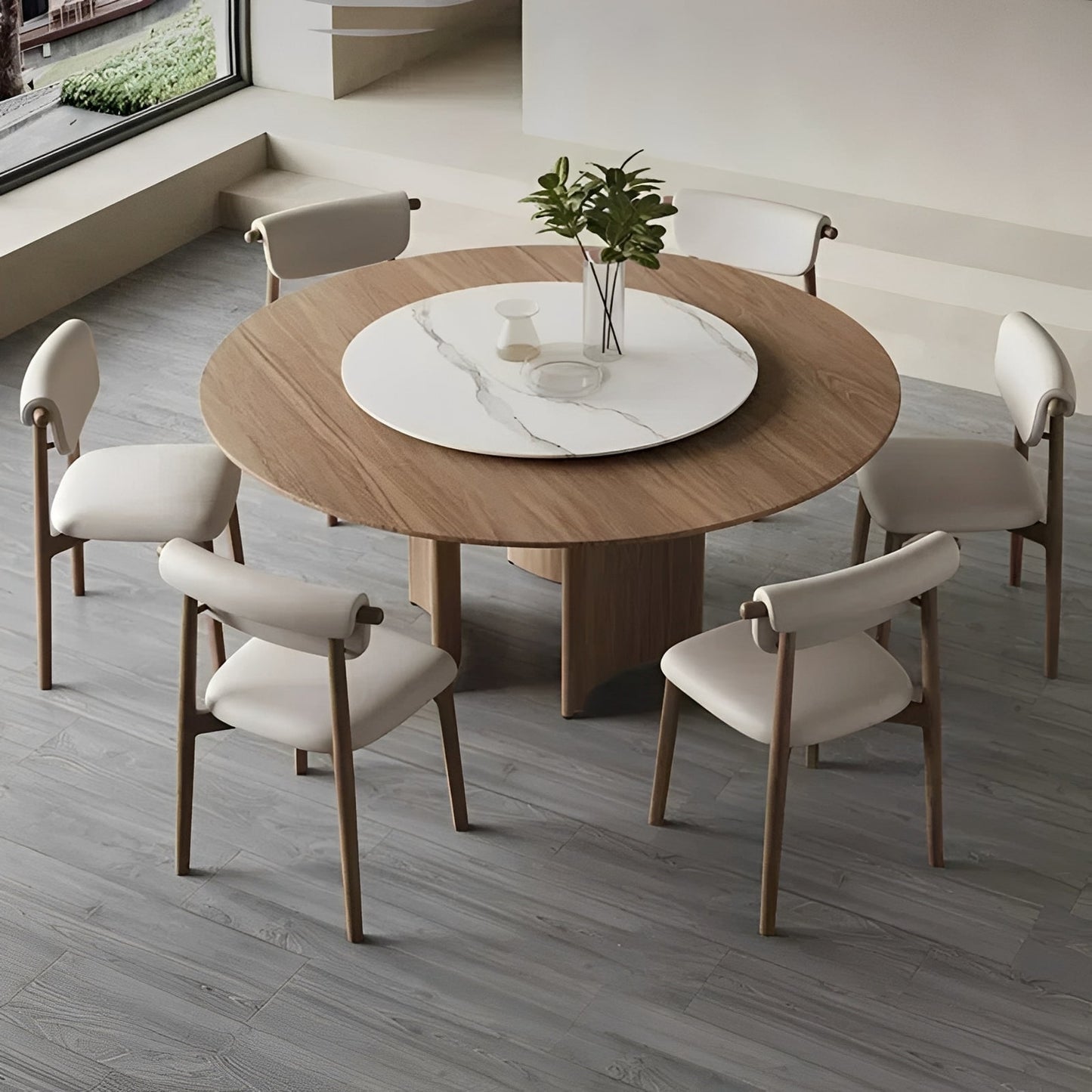 Finn – Chaise de salle à manger nordique de style Wabi-Sabi