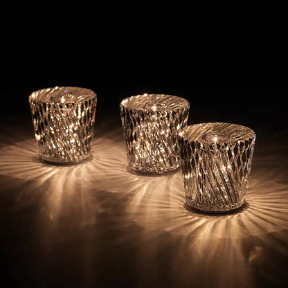 Aurelia – Lampe de table en cristal sans fil avec technologie LED