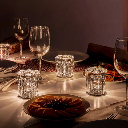 Aurelia – Lampe de table en cristal sans fil avec technologie LED