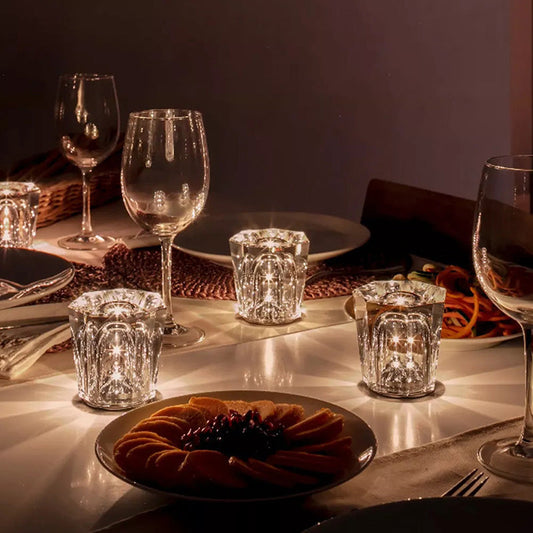 Aurelia – Lampe de table en cristal sans fil avec technologie LED