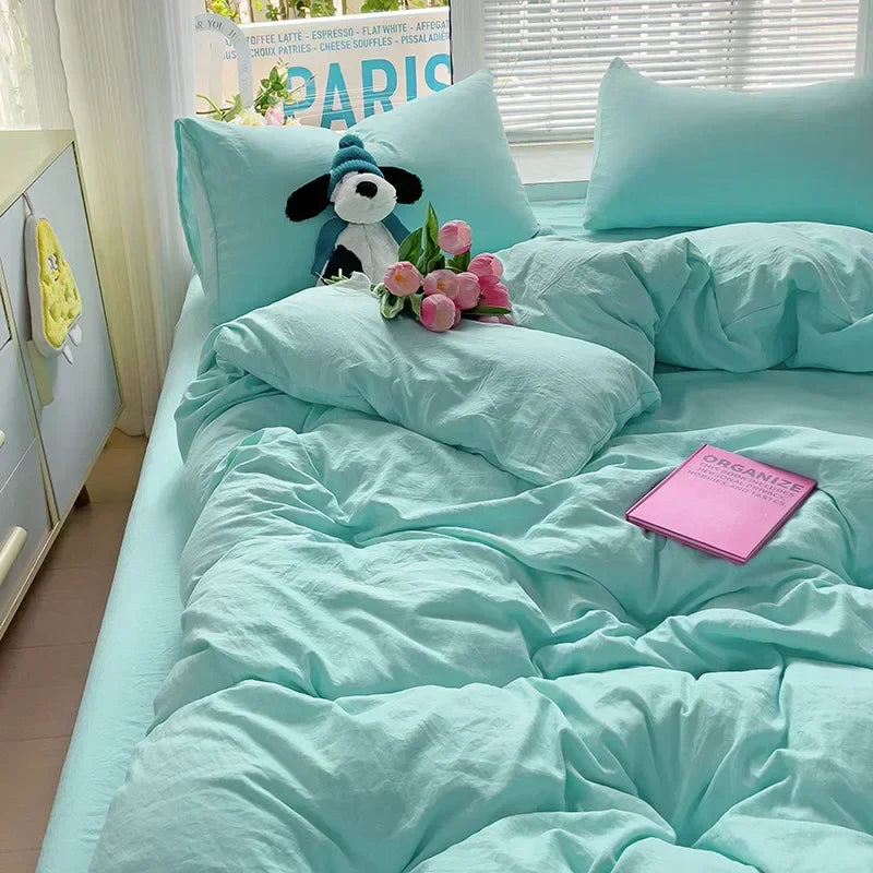 Elina – Linge de lit en coton lavé