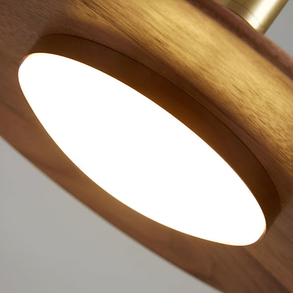 Jared – Bois de Noyer Tout Cuivre Suspension