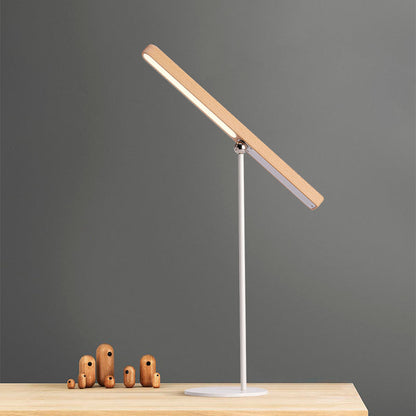 Kylie – Élégante lampe de table LED en bois avec variateur