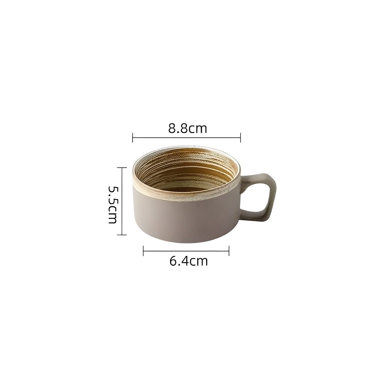 Felipe – Tasse à café en grès élégante