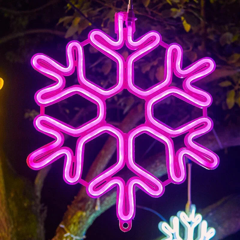 Frostella – LED Lumière Flocon de Neige pour Décoration Extérieure de Noël