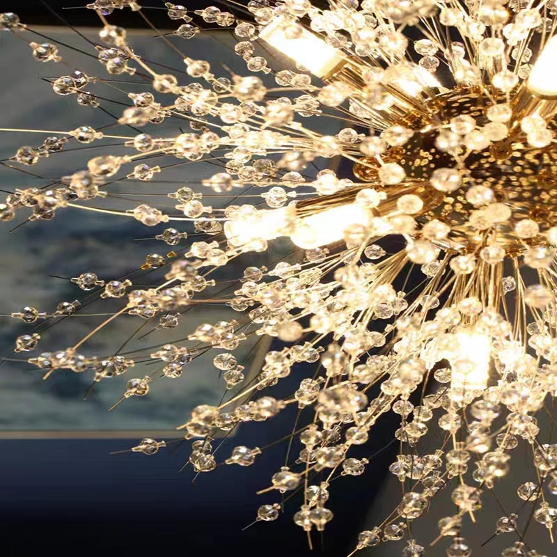 ClartéCristal – Suspension LED élégante avec effet de diffraction