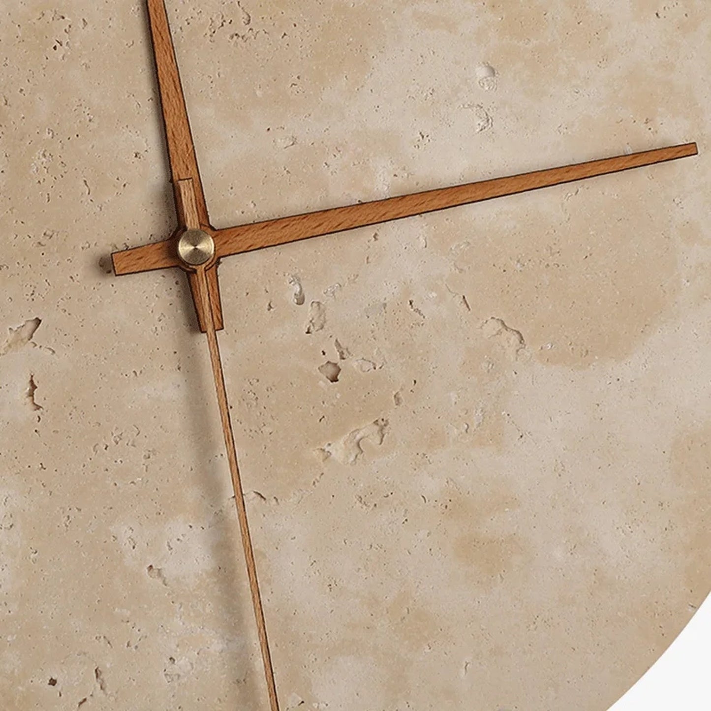 Solin – Horloge murale ronde en pierre