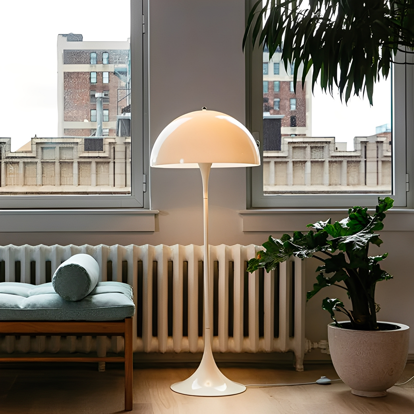Cora – Lampe à Pied Nordique en Forme de Champignon
