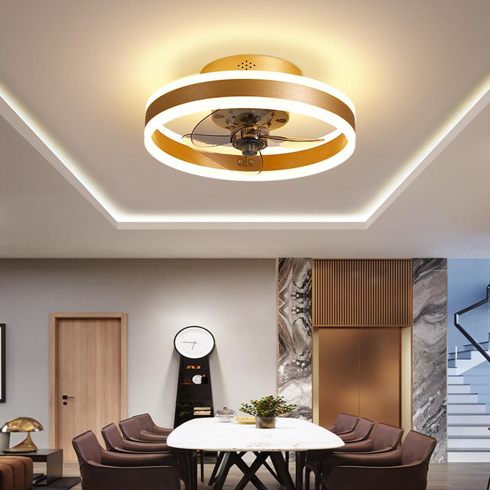 Elian – Moderne Ventilateur de Plafond-Lampe