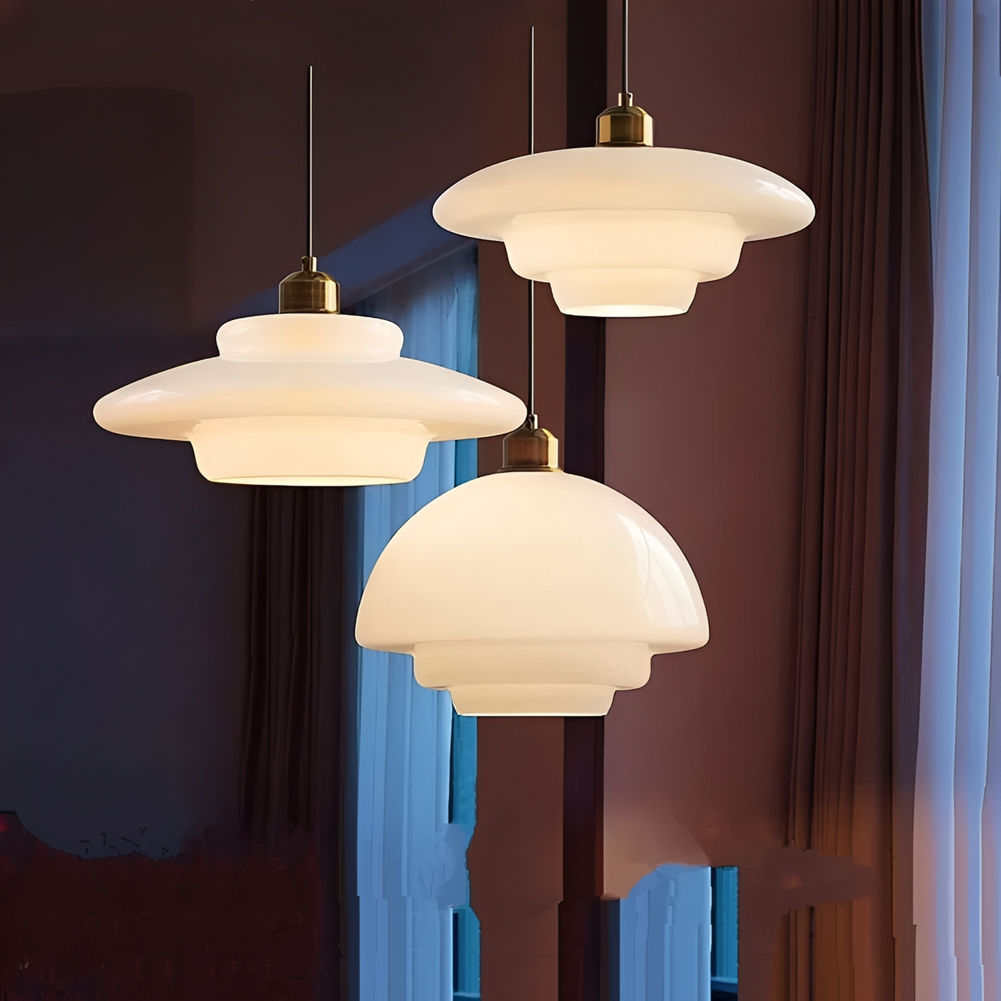 Hagen – Suspension en verre Mid-Century