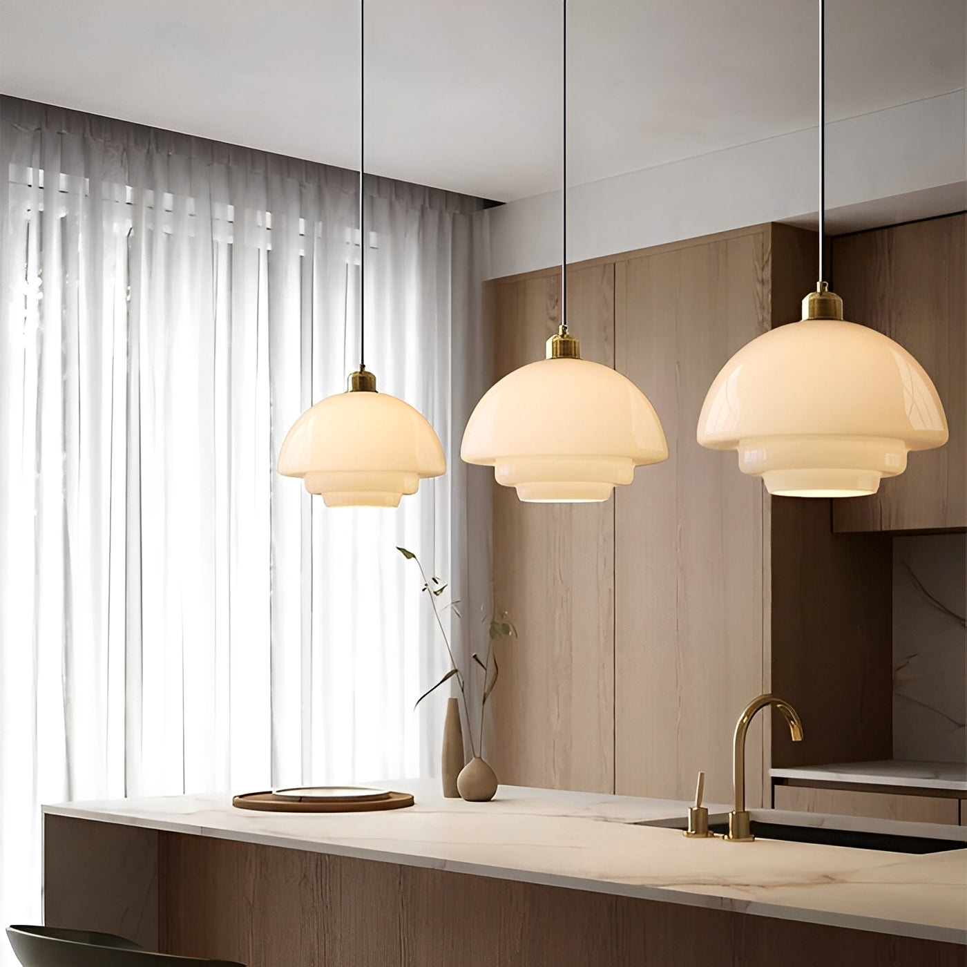 Lucine – Lustre en Verre Minimaliste