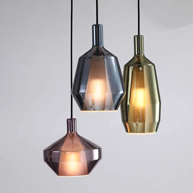 Althea – Suspension Moderne en Verre Multicolore