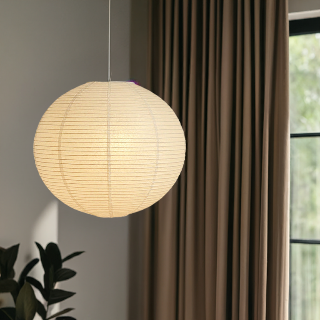 Amaya – Abat-jour en papier blanc au design moderne