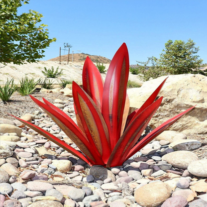 Marvida – Sculpture Feuille en Métal-Tequila