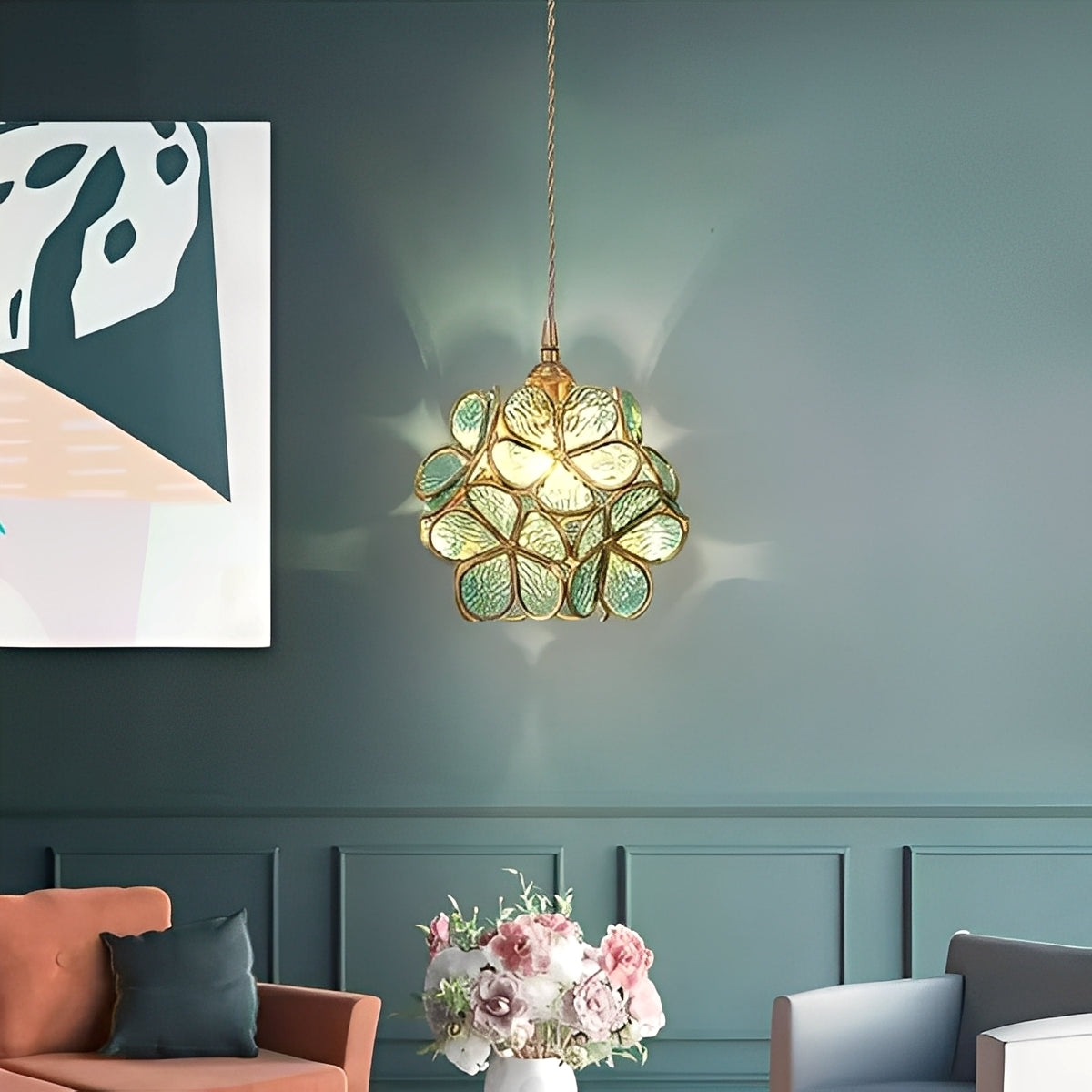 Floyem – Lampe Suspendue Fleurs Européennes
