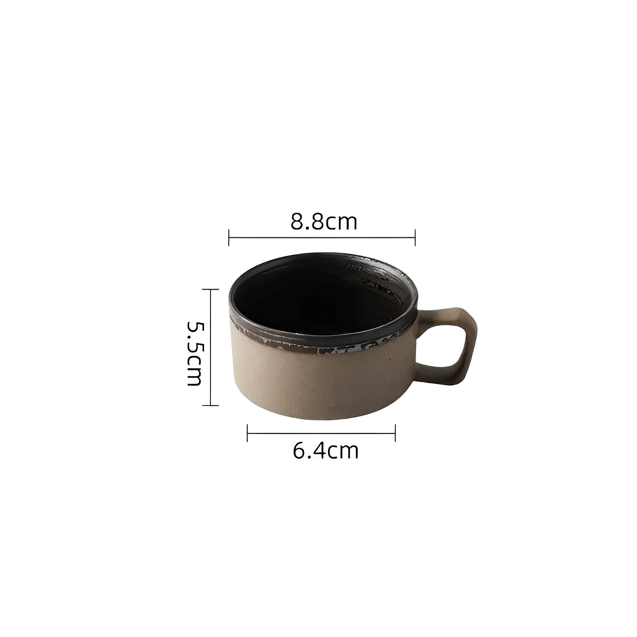 Felipe – Tasse à café en grès élégante