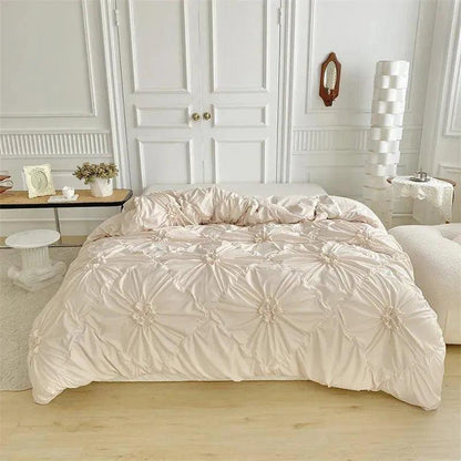 Seren – Parure de lit 3D avec design plis torsadés