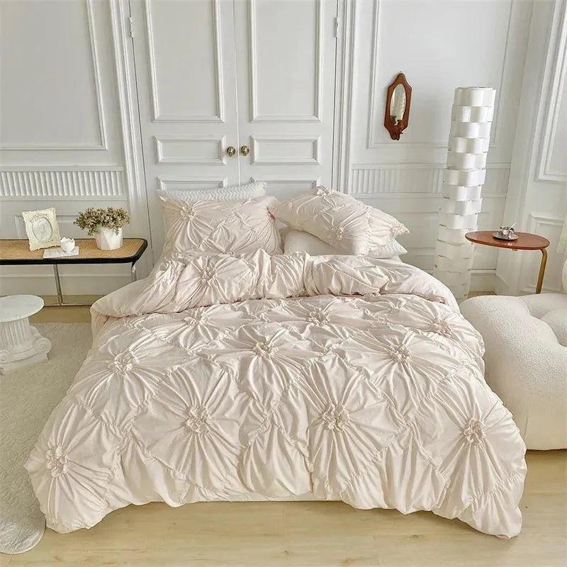 Seren – Parure de lit 3D avec design plis torsadés