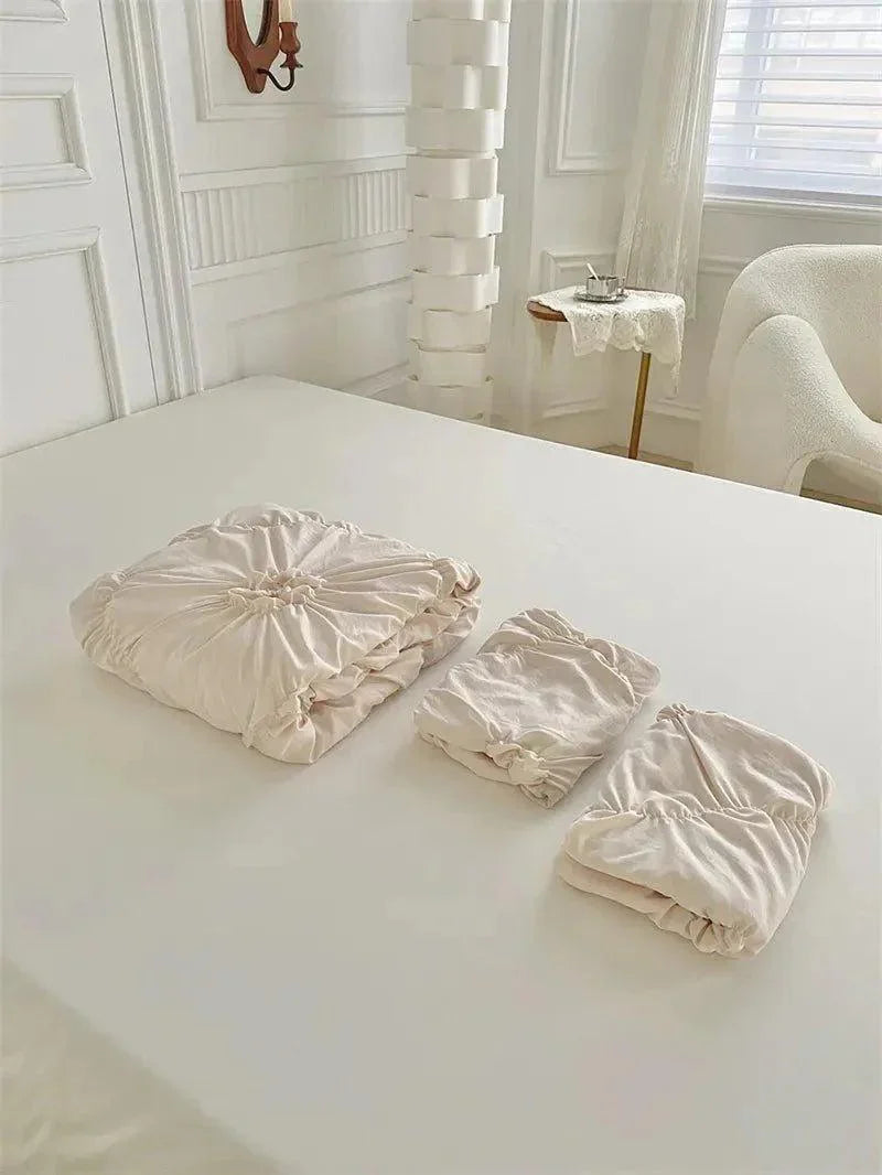 Seren – Parure de lit 3D avec design plis torsadés