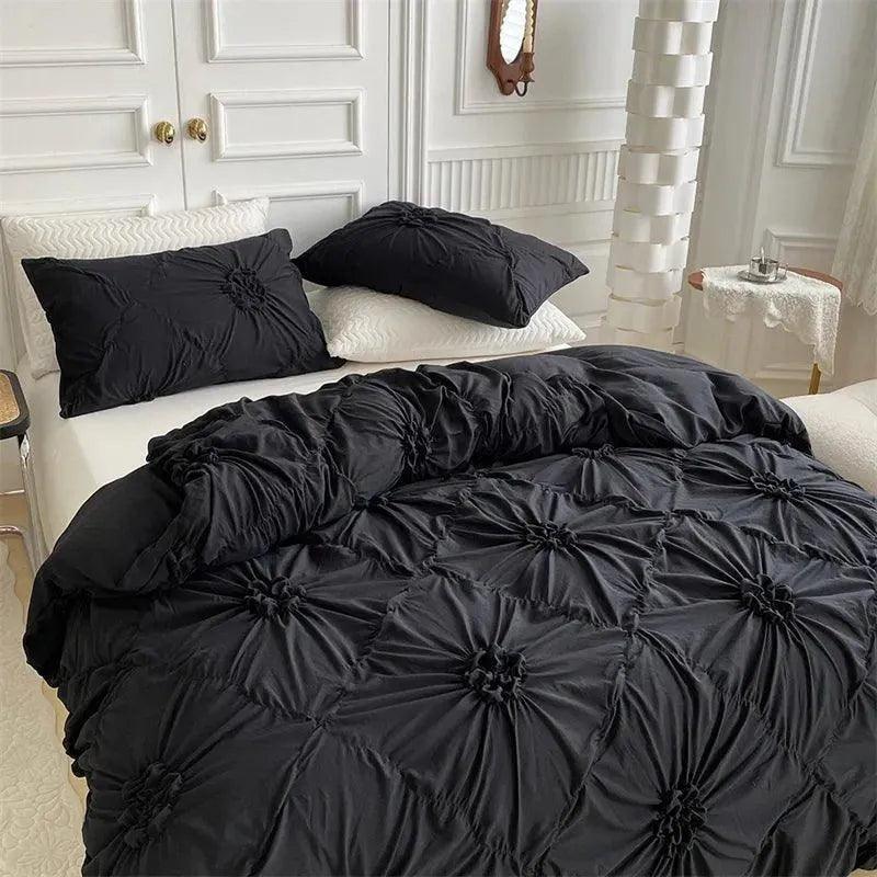 Seren – Parure de lit 3D avec design plis torsadés