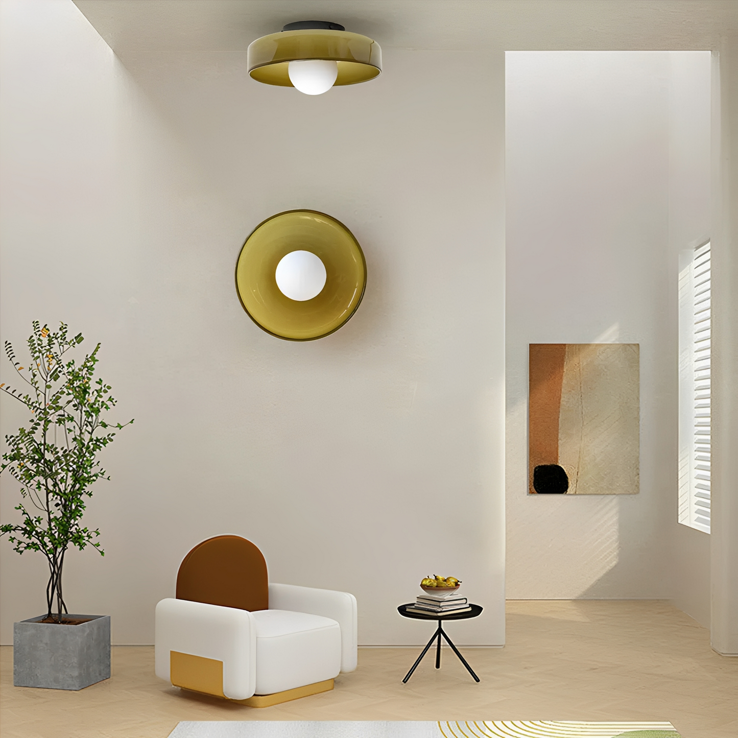 Maku – Moderne Simple Plafonnier en Verre